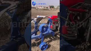 Hydraulic reversible turning plough machine agricultural  discs plow for tractor #lansutractor