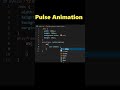 CSS pulse Animation Html CSS | CSS Animation || CSS Tutorial  || Shorts || YouTube Shorts || #shorts