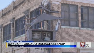 Day 3 of Tornado Damage Cleanup in Tuscumbia | Feb. 18, 2025 | News 19 at 4 p.m.