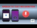 SPEECH TO TEXT RECOGNITION APPLICATION IN ANDROID STUDIO