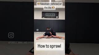 Wrestle Jitsu- How to SPRAWL basics :)