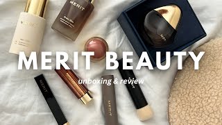 merit beauty l clean and minimal makeup unboxing