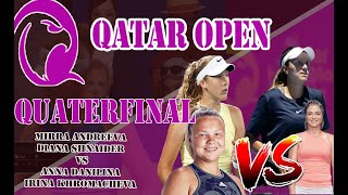 Mirra Andreeva, Diana Shnaider vs Anna Danilina , Irina Khromacheva  Doha Open  12/02/2025