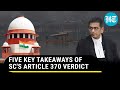 'J&K Belongs To India': Five Things CJI Chandrachud Said On Article 370 Verdict | Watch