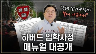 하버드 실제 입학사정 메뉴얼 대해부!