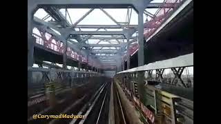 Williamsburg  Bridge New York!  Marcy Av to Essex St. Train J #newyork #happy  #subway #brooklyn