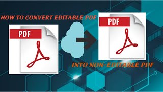 How to convert fillable pdf to read only pdf | How to convert editable pdf to not editable pdf