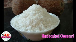 শুকান নাৰিকলৰ গুৰি কেনেকৈ বনাব? How to make Dried/Desiccated Coconut by Ankita