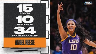 Angel Reese sets single-season double-double record in title win