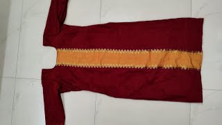 Simple Top cutting and stitching with lining kannada