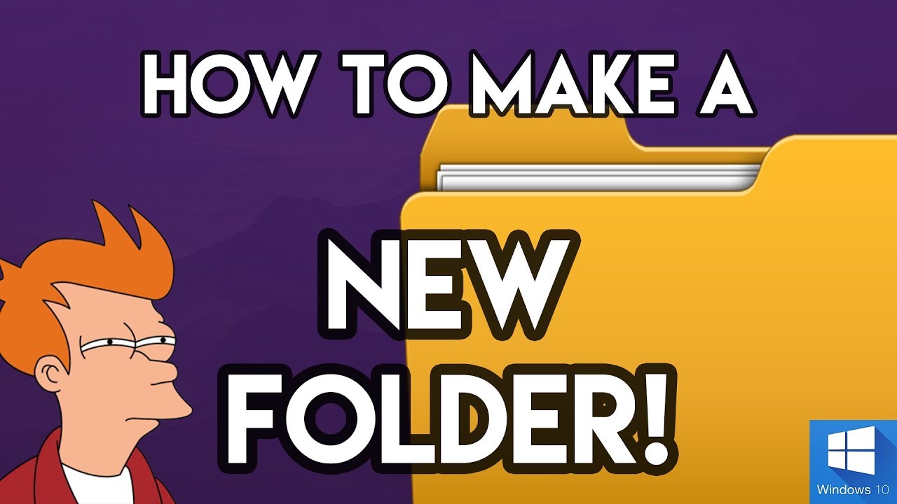 How To Create A Folder On Windows - YouTube