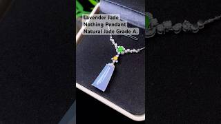 Lavender Jade Nothing Pendant #jade #jadeite #jewelry #jewellery #necklace #earrings #ring #gemstone