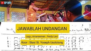 JAWABLAH UNDANGAN || Lagu Pembuka Misa Pesta Tubuh dan Darah Kristus || Lagu Misa Komuni Pertama