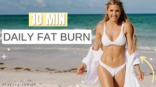 10 MIN FULL BODY FAT BURN 🔥 Quick Full Body Workout | Rebecca Louise