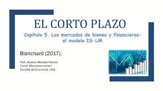 Roxana Morales Ramos - Presentación, Blanchard (2017), CAP5 Mercados de bienes y financieros