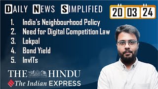 The Hindu & The Indian Express Analysis | 20 March, 2024 | Daily Current Affairs | DNS | UPSC CSE