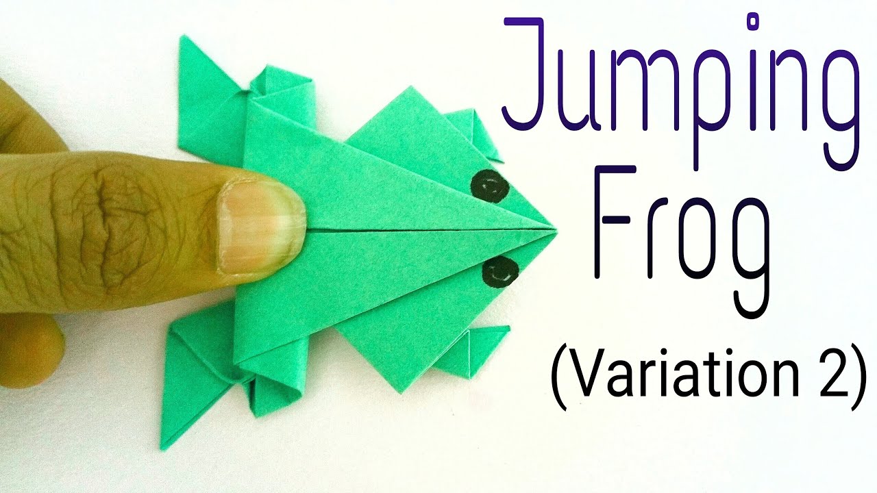 Traditional Jumping Frog 🐸" - (Variation 2) - Action Fun Origami ...