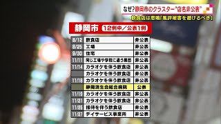 12件中11件が非公表　静岡市のクラスター施設名非公表問題