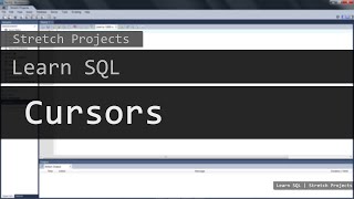 Learn SQL - 26 Cursors