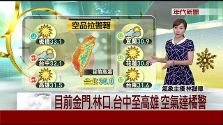 5/11台北中午高溫35度! 午炎熱 多補水防暑