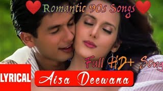 Aisa Deewana Lyrical Video Song | DilMaange More | Sonu Nigam | Himesh R❘Shahid Kapoor, Tulip Joshi