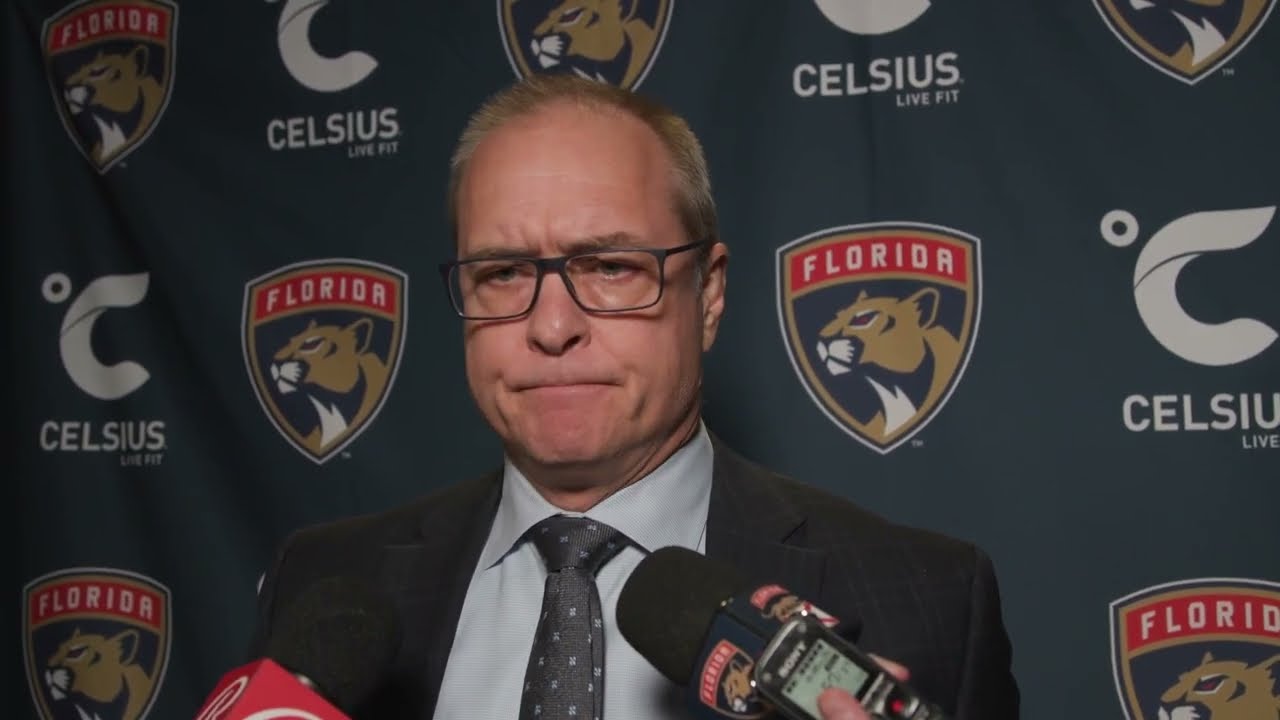 Paul Maurice, Postgame: Seattle Kraken 4, Florida Panthers 0 - YouTube