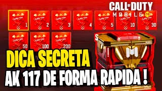 DICA! COMO CONSEGUIR AK 117 MAIS RAPIDO NO CALL OF DUTY MOBILE