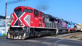 FERROMEX: TRENES ENTRANDO Y SALIENDO DEL PATIO DE IRAPUATO HACIA DISTRITO VIBORILLAS, LÍNEA A.