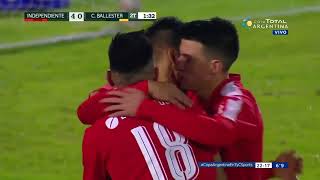 Independiente 8 - Central Ballester 0. Copa Argentina, 32avos de final