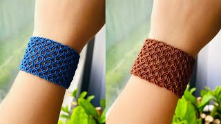 [22]Macrame tutorial: DIY macrame bracelet for Men/Lam vòng đeo tay cho nam #daisyart.