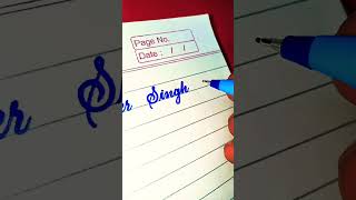 Mahender Singh Dhoni 😍❣️ Beautiful Handwriting for beginners #viral #calligraphy #trending #shorts