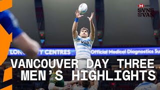 Argentina ❤️ Vancouver SVNS! | HSBC SVNS Vancouver | Men's Day Three Highlights