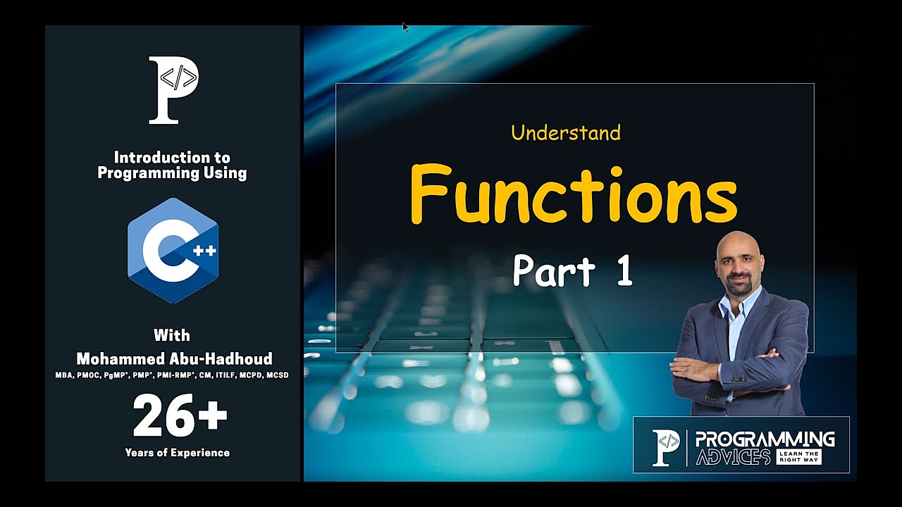 Lesson 32 Functions Part 1 Youtube