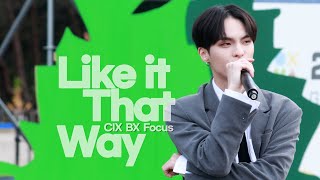 [4K] 231007 강원세계산림엑스포 Like it that way - CIX BX (씨아이엑스 비엑스) Focus