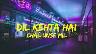 💞 Dil Kehta hai chal unse mil 💕 full lofi song #lofiremix #slowreverb #bollywoodlofimashup
