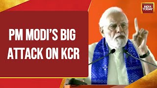 PM Modi Sounds Poll Bugle For Upcoming Assembly Elections, Attacks KCR Over Jobs, Vikas \u0026 More