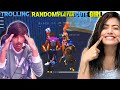 TROLLING RANDOM PLAYER WITH CUTE GIRL🤣🤣 FUNNY REACTION🤣🤣