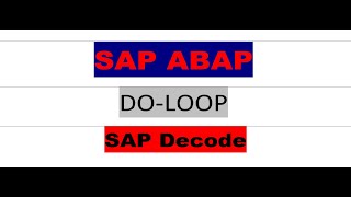 DO LOOP | LOOP STATEMENTS | SAP ABAP