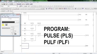 BELAJAR PEMROGRAMAN INTRUKSI PLS (PULSE) DAN PLF (PULF), #mitsubishi #plc