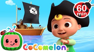 Wheels on the Pirate Ship! 🏴‍☠️ | CoComelon Nursery Rhymes and Kids Songs | Animals for Kids