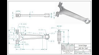 Learning Solid Edge - Lab 13 (Connecting Rod)