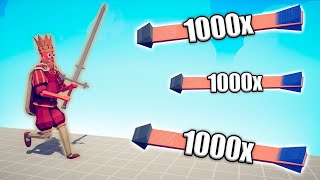 THE KING ARTHUR vs 1000x OVERPOWERED UNITS - TABS | Totally Accurate Battle Simulator 2024