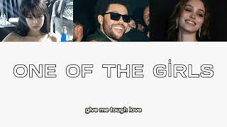 ONE OF THE GİRLS-Karaoke with backing vocals(The Weeknd&Lily Rose Depp ft.Jennie)