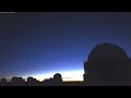 sunset and sunrise at the 1.0 m telescope in sutherland