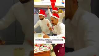 🎅 Convincing the Manager for a Christmas Holiday! 😂 #christmas #funnyreelsdaily #managers #ytshorts