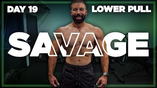 50 Minute Lower Body Pull Workout | SAVAGE - Day 19