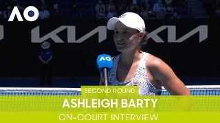 Ashleigh Barty On-Court Interview (2R) | Australian Open 2022
