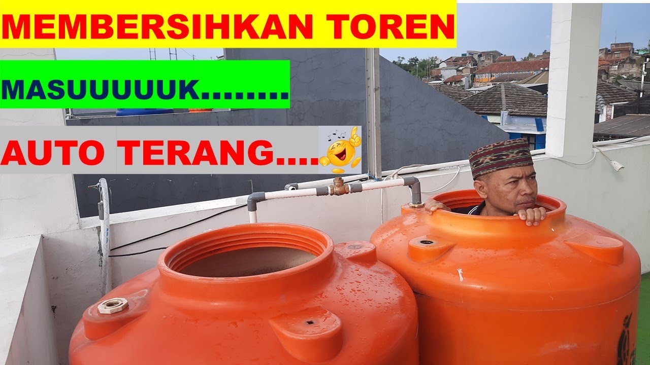 Cara Membersihkan Toren Air Dengan Sitrun Atau Asam Sitrat - YouTube