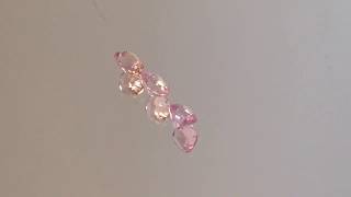 1.67cts Unheated, 1.87cts Heated, 1.66cts Unheated, Padparadscha Sapphires