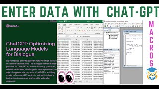 use excel with chatgpt | automate data entry with ai and vba #chatgpt #gpt #vba #ai